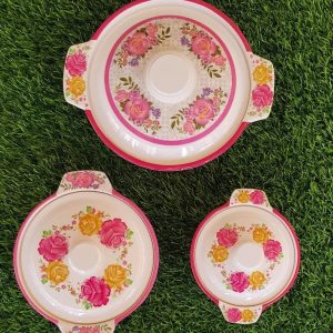 Set Of 3 Pieces Glazed melamine Crockey Bowls Pakistan