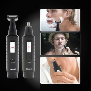 Electric Nose Hair Trimmer Rechargeable 2In1 Beard Shaver Pakistan