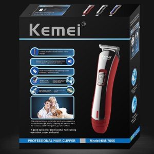 Kemei KM 7055 Rechargeable Hair Clipper & Trimmer Pakistan