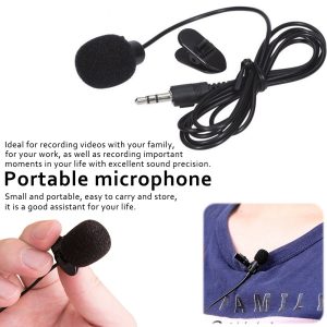Portable Mini 3.5mm Tie Lapel Lavalier Clip Microphone Pakistan