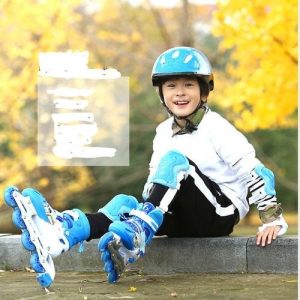 Adjustable Skate Roller Skating Shoes With Helmet Knee Pakistan