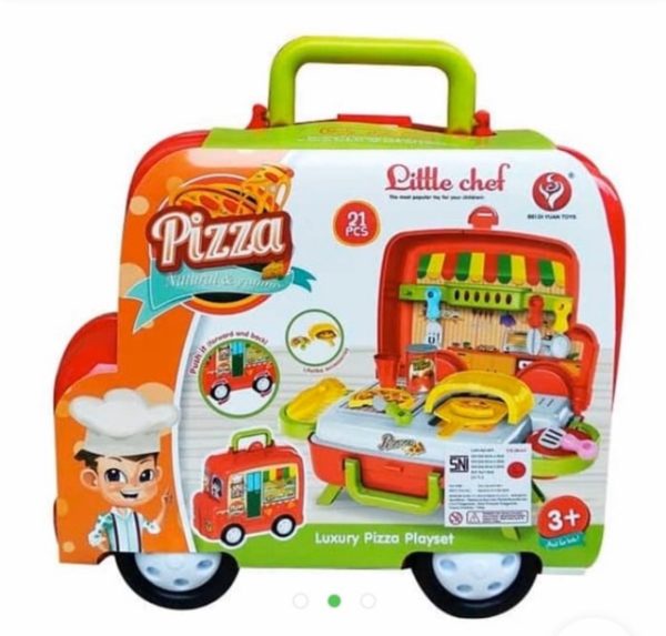 Luxury Pizza Car Pretend Play Moving Van Pizza Shop Toys Pakistan