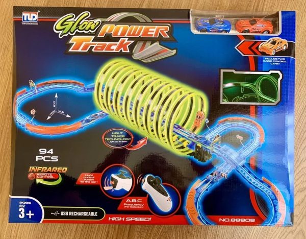 Remote Control Glow Power Track Set Luminous Playing Toy Pakistan