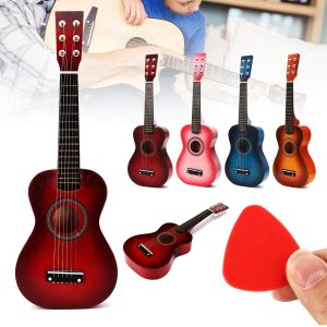 Strings Children Wooden Acoustic Guitar Musical Toy Pakistan