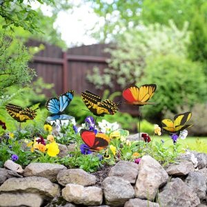 Double Layer Butterfly On Sticks Home Lawn Decoration Pakistan