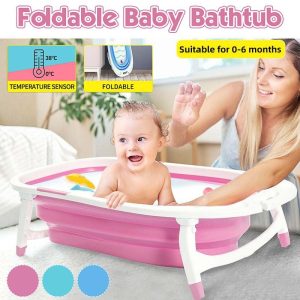 Foldable Baby Bathtub Temperature Sensing Infant Bath Tub Pakistan