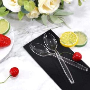 Mini Transparent Plastic Spoons Disposable Flatware Spoons Pakistan