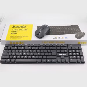 W500 Banda 2.4 GHz Wireless Combo Keyboard Mouse Pakistan