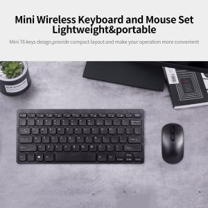 Wireless 78 Key Mini Keyboard And Mouse Set Pakistan
